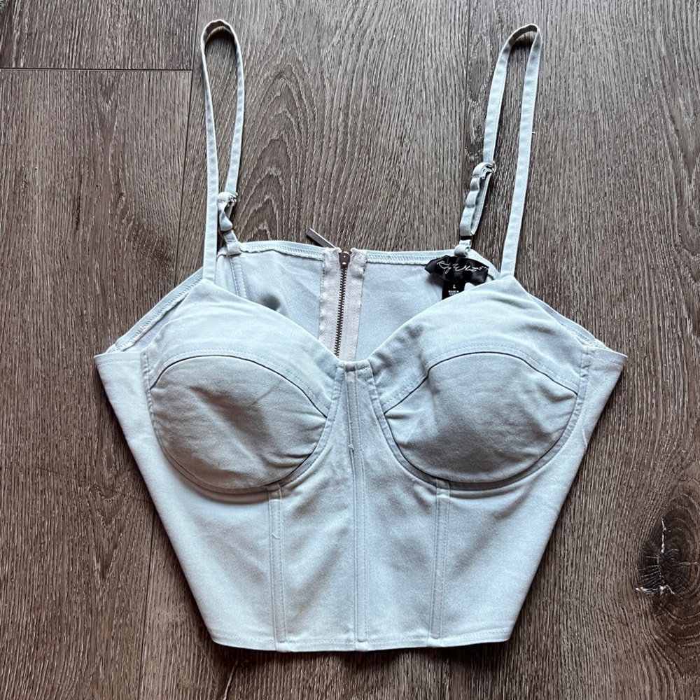 Baby Blue Crop Top